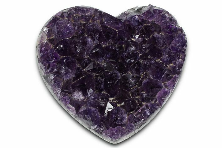 Dark Purple Amethyst Heart - Uruguay #364495